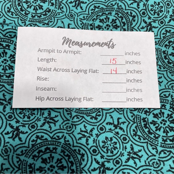 #0214 Tranquility A-Line Turquoise & Black Skort Resort Wear-S - Picture 6 of 6